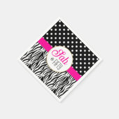 Moderne Bold Vijftig & Fabulous 50ste verjaardag Servet (Hoek)