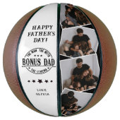 Moderne Bonus Pap Quote & 4x Foto Basketbal (Verticaal)