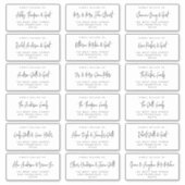 Moderne boodschappentekabellen voor bruiloft in sc sticker (Voorkant)