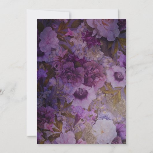 Moderne boog bloemenbruids douche uitnodiging (Achterkant)