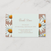 Moderne boog bloemig visitekaartje (Achterkant)