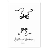 Moderne boog bruiloft gevouwen plaats kaart (Voorkant)