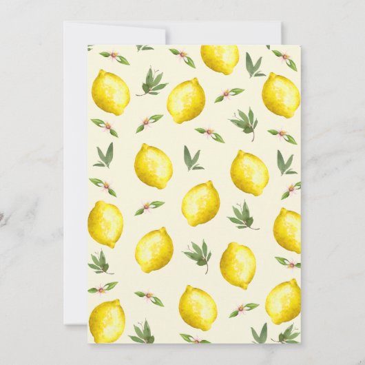 Moderne boog citroen Onze belangrijkste knijp 1e v Kaart (Achterkant)