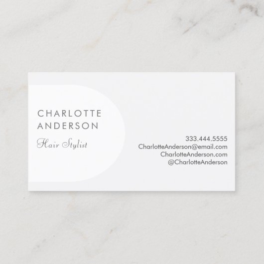 Moderne boog Daisy Visitekaartje (Achterkant)