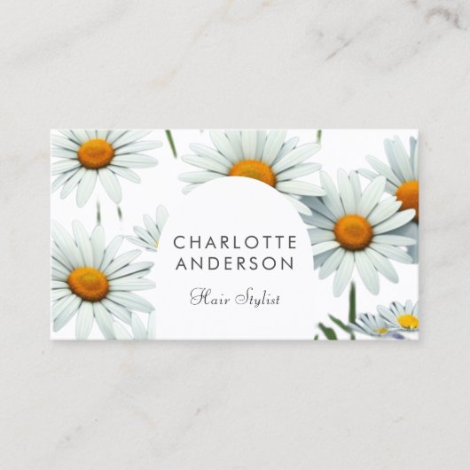 Moderne boog Daisy Visitekaartje (Voorkant)