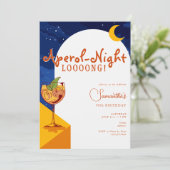 Moderne boog de hele nacht lang Spritz zomerverjaa Kaart (Staand voorkant)