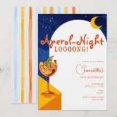 Moderne boog de hele nacht lang Spritz zomerverjaa Kaart (Voorkant / Achterkant)