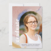 Moderne boog foto 2024 Afstuderen Aankondiging (Voorkant)