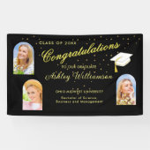 Moderne boog foto College afstudeerfeest Spandoek (Horizontaal)