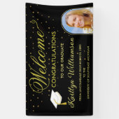 Moderne boog foto High School afstudeerfeest Spandoek (Verticaal)