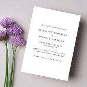 Moderne boog foto vieren save the date