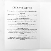 Moderne boog foto viering van het leven drieluik programma (Binnenzijde eerst)