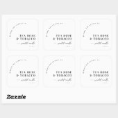 Moderne Boog Geurkaars Product Label Sticker (Vel)