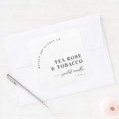Moderne Boog Geurkaars Product Label Sticker (Envelop)