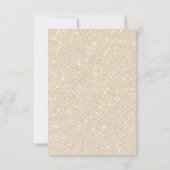 Moderne Boog & Gouden Glitter Bruiloft Bedankkaart (Achterkant)
