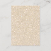 Moderne Boog & Gouden Glitter Bruiloft Informatiekaartje (Achterkant)
