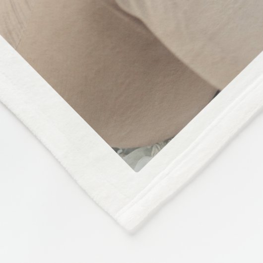 Moderne boog kalligrafie samen bruiloft foto fleece deken (Hoek)