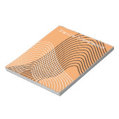 Moderne boog lijn art minimaal Notitieblok (Linkerzijde)