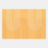 Moderne boog lijnkunst minimaal abstract inpakpapier vel (Voorkant 2)