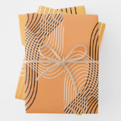 Moderne boog lijnkunst minimaal abstract inpakpapier vel (In situ)