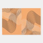 Moderne boog lijnkunst minimaal abstract inpakpapier vel (Voorkant)