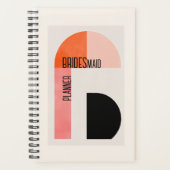 Moderne boog, met naamruimte, bruidsfeest bruiloft planner (Voorkant)