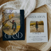 Moderne boog minimalistische foto afstudeerfeest kaart