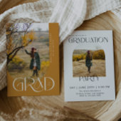 Moderne boog minimalistische foto afstudeerfeest kaart