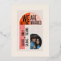 Moderne Boog, Oranje en Roze, Foto Gebied