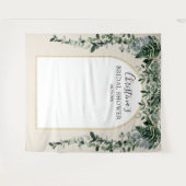 Moderne boog waterverf botanische beige achtergron wandkleed (Voorkant (horizontaal))