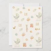 Moderne Boog Waterverf Eenvoudige Kleren Baby Show Kaart (Achterkant)