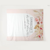 Moderne boogbloemen vrijgezellenfeest achtergrond wandkleed (Voorkant (horizontaal))