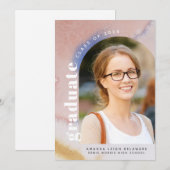 Moderne boogfoto 2024 Afstuderen Aankondiging (Voorkant / Achterkant)