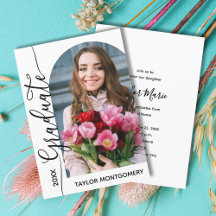 Moderne boogfoto afstudeerfeest