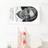 Moderne boogfoto begrafenis of herdenkingsdienst spandoek (Insitu)