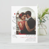 Moderne boogfoto Bewaar de datum Kaart (Staand voorkant)