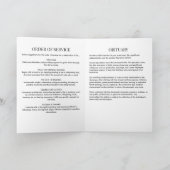 Moderne boogfoto gevouwen 4-pagina begrafenisprogr programma (Binnen)