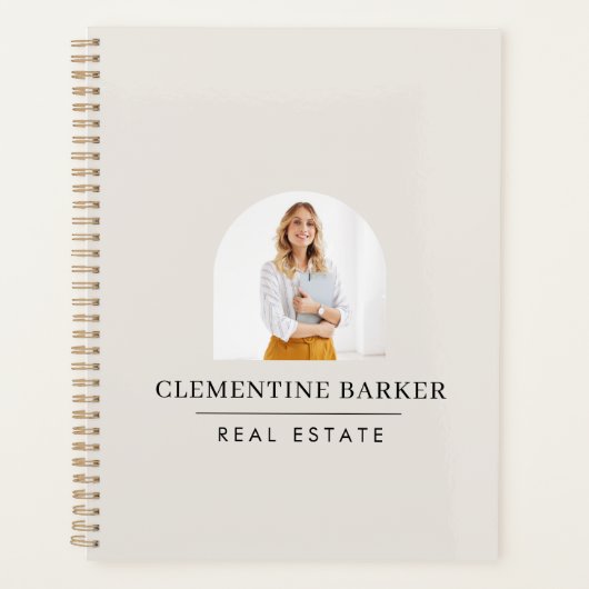 Moderne boogfoto Zakelijke branding Planner (Voorkant)