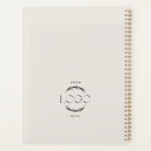 Moderne boogfoto Zakelijke branding Planner (Achterkant)