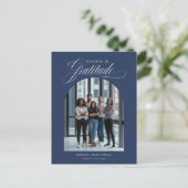 Moderne boogfoto Zakelijke kerstvakantie Briefkaart (Staand voorkant)