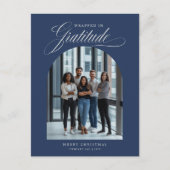 Moderne boogfoto Zakelijke kerstvakantie Briefkaart (Voorkant)