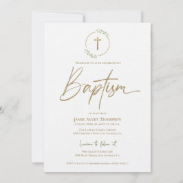 Moderne Boogschutblad Krans verguld Gouden Kruis D Kaart