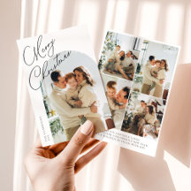 Moderne boogscript Prettig kerstfeest