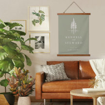 Moderne Boom Bos Rustieke Trouwmuur Decoratie