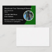 Moderne boom trimmen en verwijderen visitekaartje (Voorkant / Achterkant)