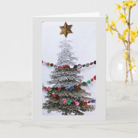 *** MODERNE BOOM VOOR KERSTWENSEN *** KAART (Gele Bloem)