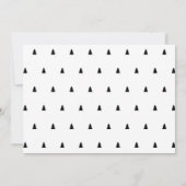 Moderne boomfoto feestdagenkaart (Achterkant)