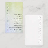 Moderne boomgaard met verticale tekst visitekaartje (Voorkant / Achterkant)