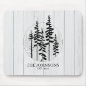 Moderne boomkwekerij met roestvrij rondhout muismat (Voorkant)