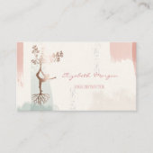 Moderne boomstructuur Silhouette, Waterverf pensee Visitekaartje (Voorkant)